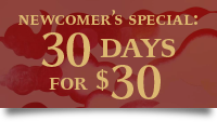 Newcomer's Special: 30 days for $30